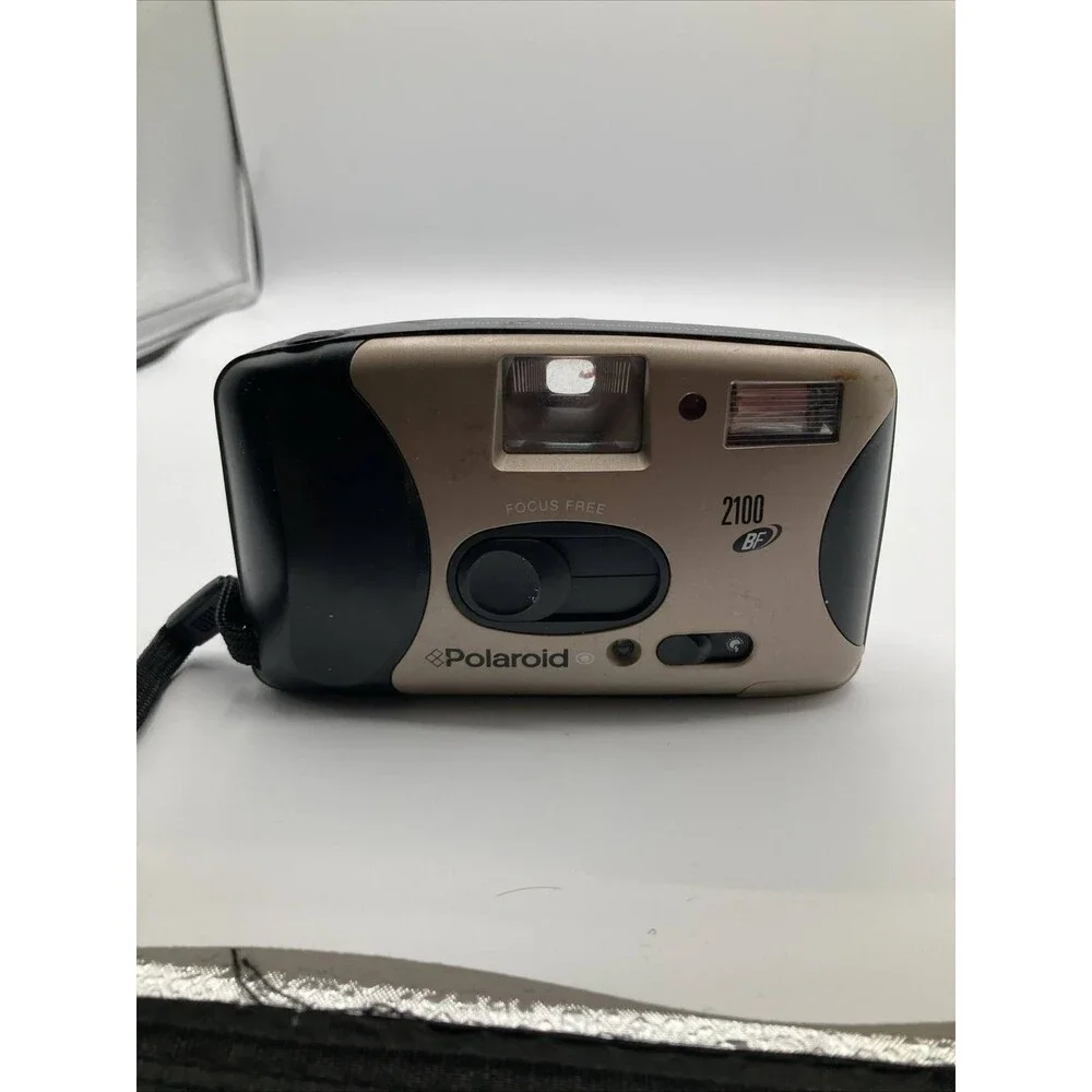 Vivitar PN2011 & Polaroid 2100 BF 35mm Point & Shoot Film Cameras Lot of 2